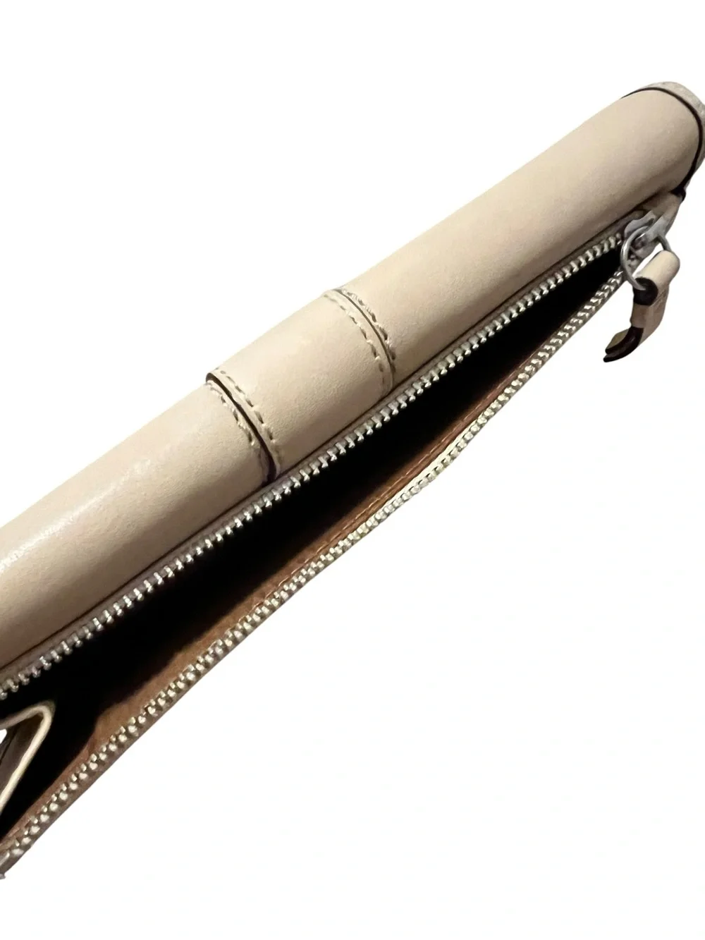 Coach Cream Leather Continental Clutch Wallet